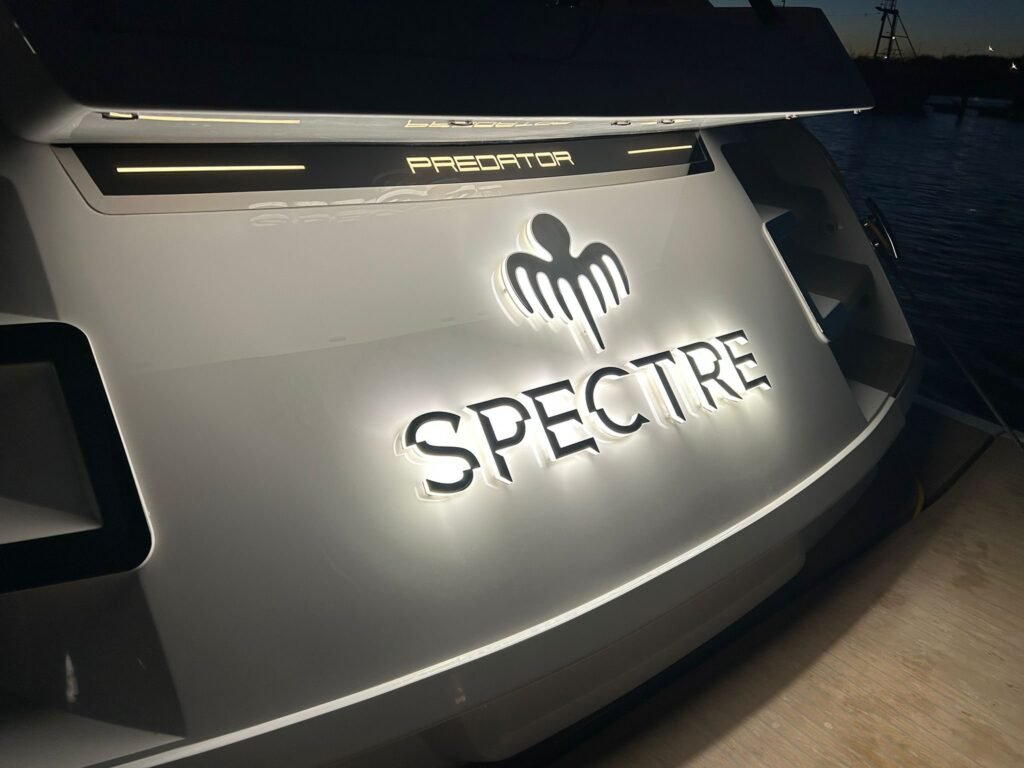Boat illuminated sign